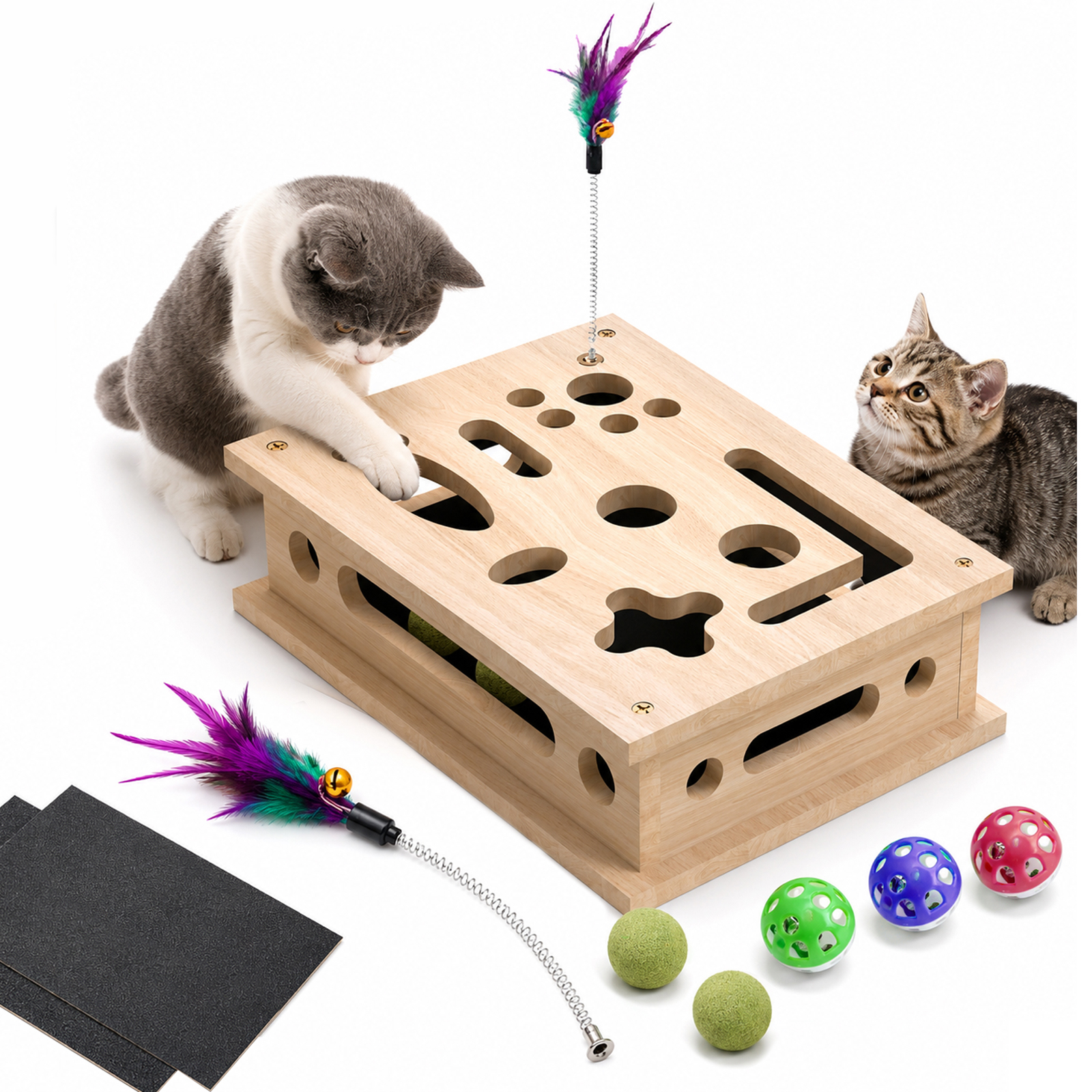 猫木盒大号 / Large Cat Wood Box